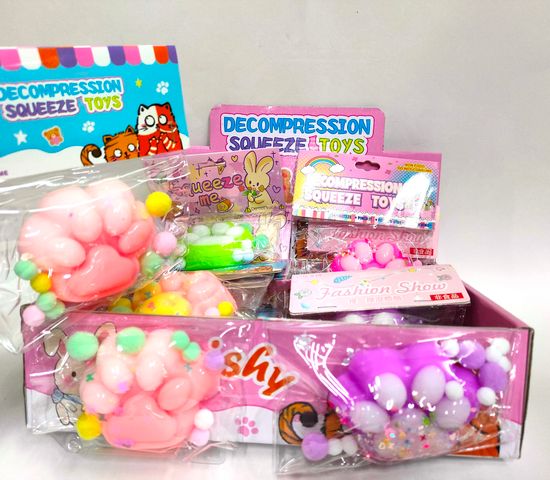 Антистресс Сквиш Лапка цветная 7см в ассортименте