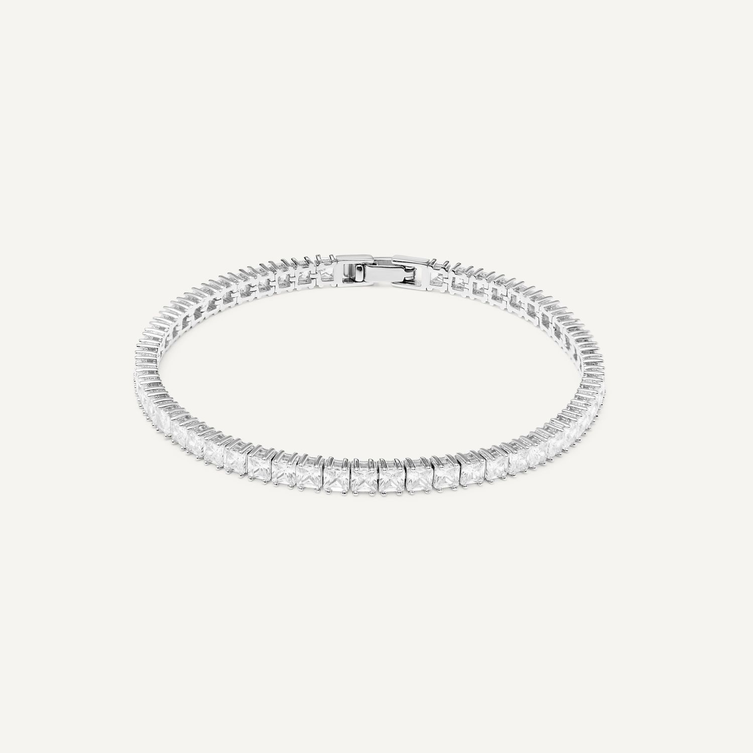 Браслет Tennis Bracelet - Delicate Square