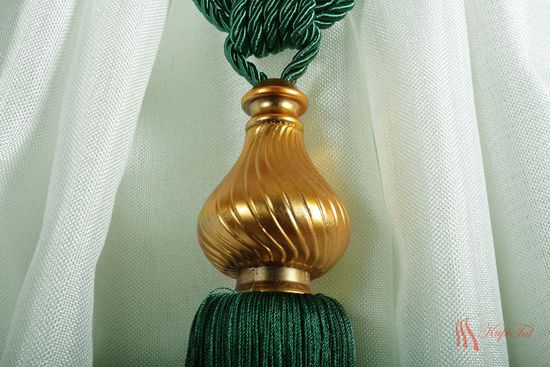 Подхваты-кисти для штор 2шт. изумруд