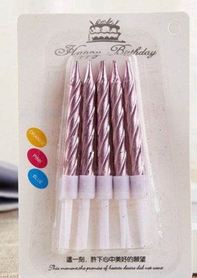 Свечи короткие, упаковка 10 шт, 3 цвета