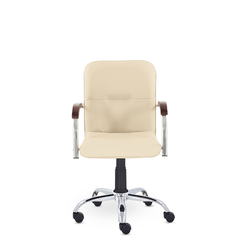 Кресло Самба GTP СН D8 (темный орех) S-0428 (бежевый)