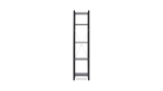 Стеллаж 5 полок - аналог IKEA/IVAR/ИВАР/УДОРА/ ИКЕА,  49x210x30см, черный
