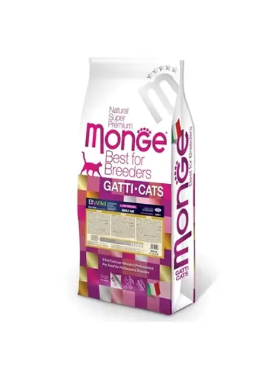 Корм Monge Cat Bwild Low Grain Adult, (Монж заяц) 10 кг
