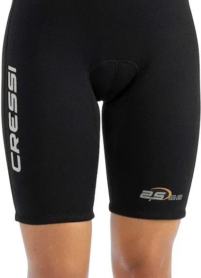 Гидрокостюм женский Cressi Med X Lady Shorty 2.5 мм черно-оранжевый