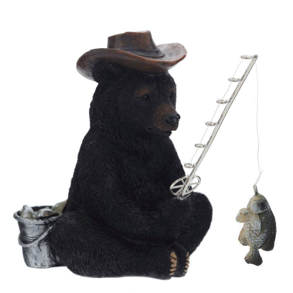 GAEM Фигурка декоративная "Медведь-рыбак", L11,5 W17 H13 см