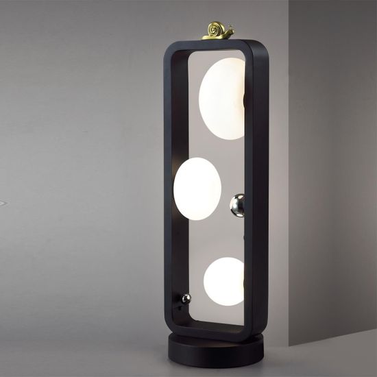 5434/3FB NATURE ODL_EX26 черный/золотистый/хром/металл/акрил/декор металл Уличный наземный светильник-торшер 65см IP54 G9 3*15W max LUMA