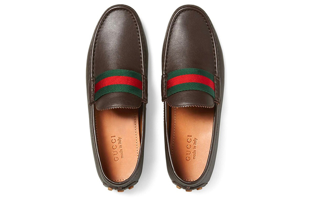 GUCCI Gommino Loafers Men"s Low top Brown