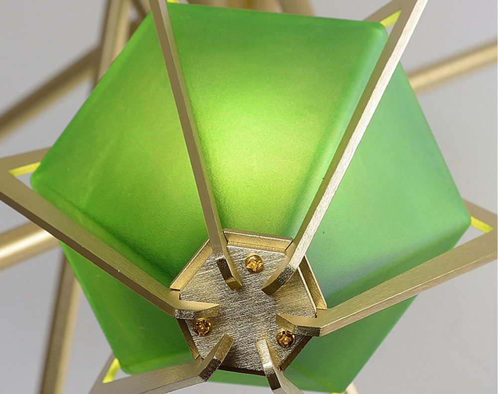 Ceiling design lamp  Harlow small by Gabriel Scott (Emerald)