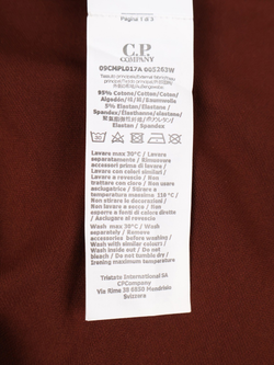 Поло C.P. Company Stretch Piquet Slim Mocca Brown