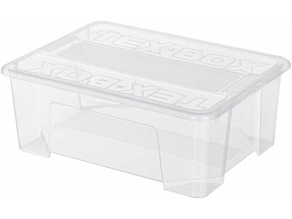 Ящик TEX BOX 380х280х140, объем 10, прозрачный, код:29341