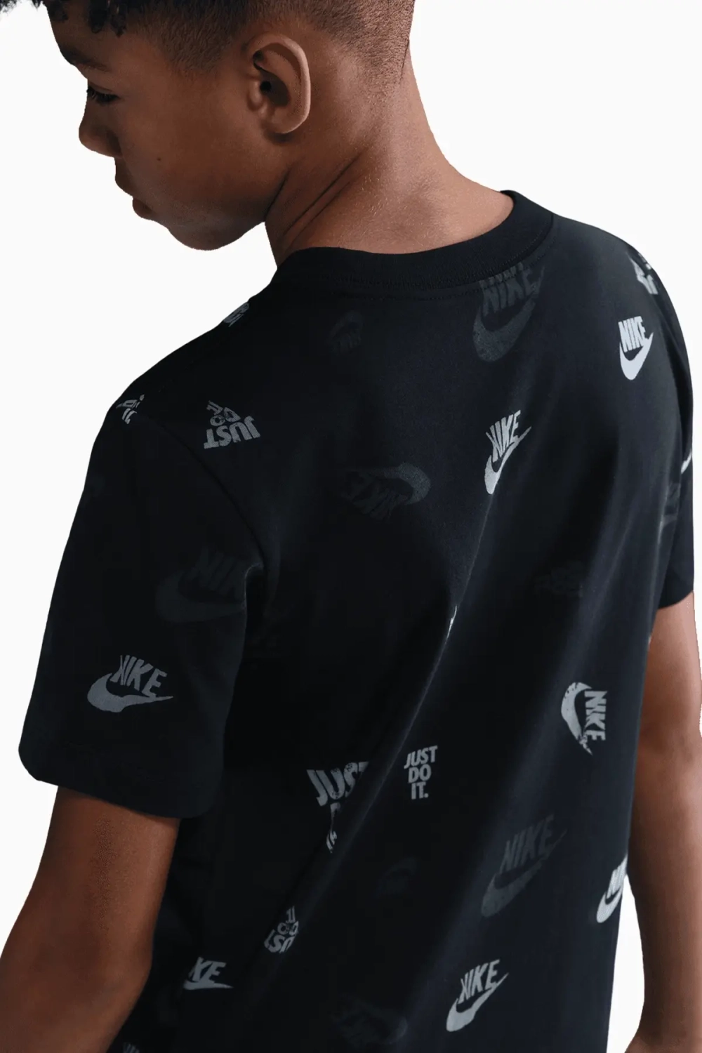 Футболка Nike Atlético Madrid 25/26 Crest AOP Junior - черный