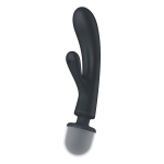 Серый двусторонний вибромассажер 23,7см Satisfyer Triple Lover 4018201