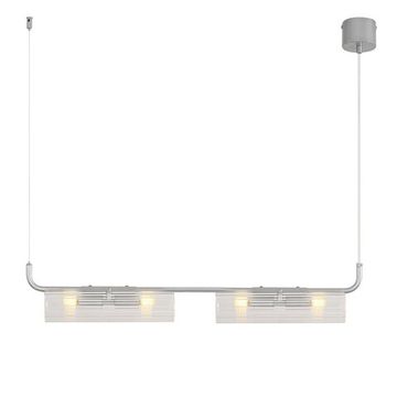 Подвес 4*G9 8258/4 серебро/прозрачный Suspentioni Toronto Lumion