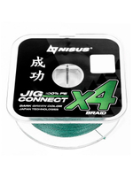 Шнур плетеный для рыбалки NISUS JIG CONNECT X4 PE Light Green 150m #0.4, 0.10mm 3.6кг/7.9LB (T-N-JC-X4-0.10-150-LG)