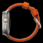 Ремешок Nomad Rugged Band для Apple Watch 42/44/45/49мм, Silver/Ultra Orange (NM01287285)