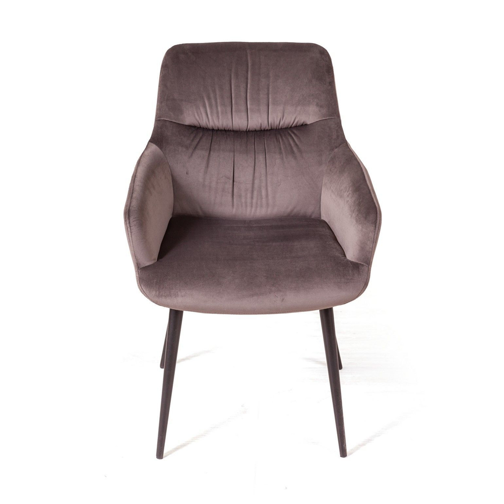 Стул Jordan, бархат пепельно-бежевый 25, опора конус