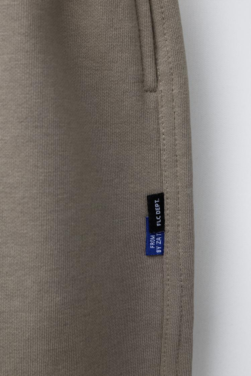 ZARA ФЛИСОВЫЕ БРЮКИ BALLOON С НАДПИСЬЮ, БЕЖЕВЫЙ