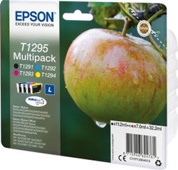 Картридж струйный Multipack 4 шт Epson Apple T1295 C13T12954022