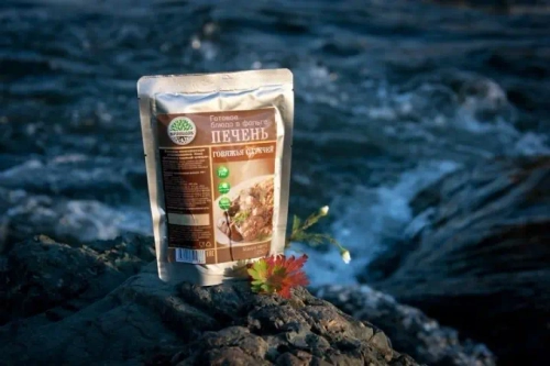 Печень говяжья с гречей Кронидов