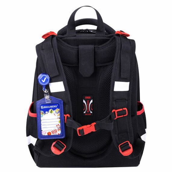 Çanta \ Bag \ Ранец BRAUBERG, 2 отделения, с брелком, LED ЛАМПОЧКИ, 38х29х16 см, 271356