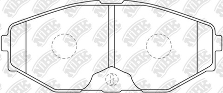 Тормозные колодки NIBK PN-2261 (AN-372)