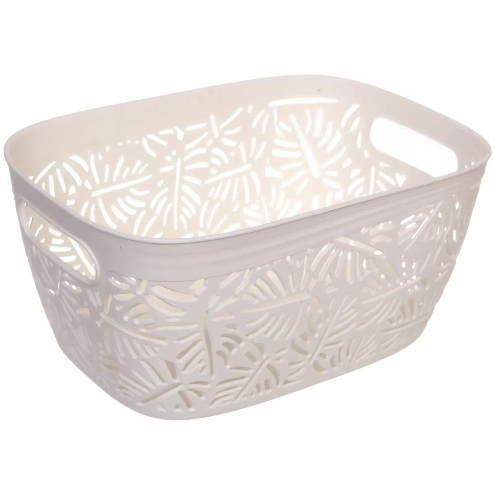 Корзина для хранения универсальная «ФРАТОРИЯ», цвет дымчато белый, 29,2*20,05*14,5см (лейбл)