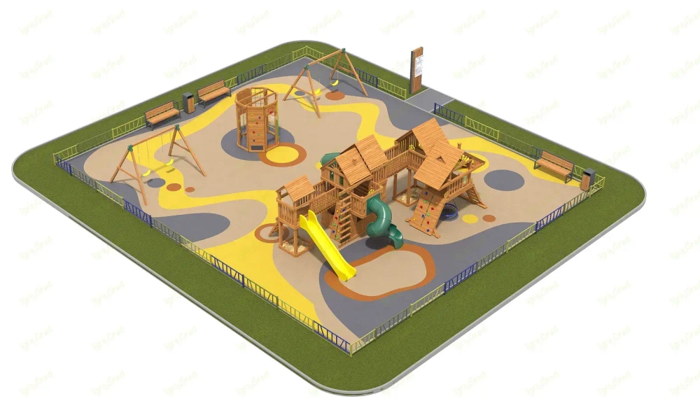 Детская площадка IgraGrad Великан Делюкс для общественных мест. ЦЕНА ПО ЗАПРОСУ