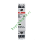 Контактор ESB20-20N-06 модульный (20А АС-1, 2НО), катушка 230В AC/DC 1 модуль 1SBE121111R0620