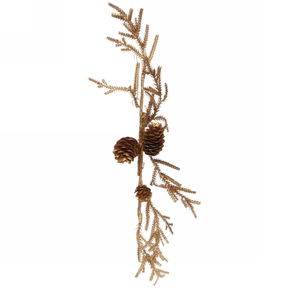 Композиция новогодняя хвойное украшение «Волшебный иней» , 44 см