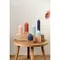 Свеча декоративная бежево-розого цвета Edge 16,5 см