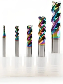 Фреза Концевая d10xD10x75L по алюминию твердосплавная HRC58 DLC, 10мм