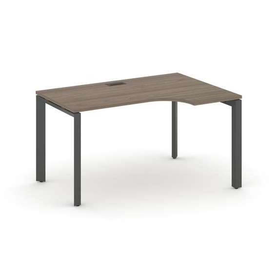 Style Project Стол рабочий эргономичный SN-59P.SPA-001(R) Вяз Благородный/Металл Антрацит/Черный Заг