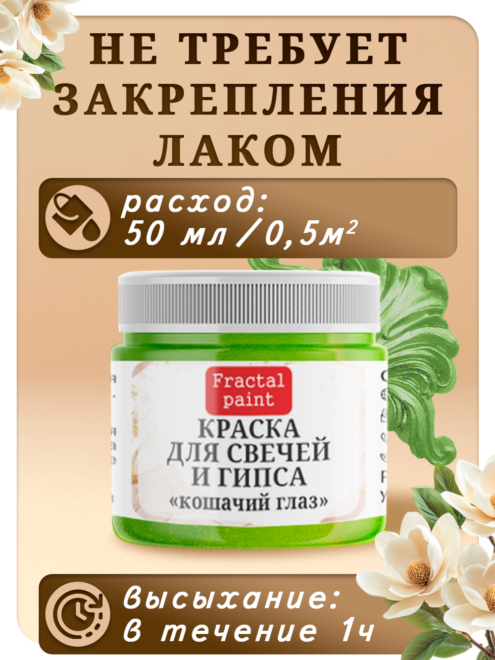 Краска для свечей и гипса «Кошачий глаз»