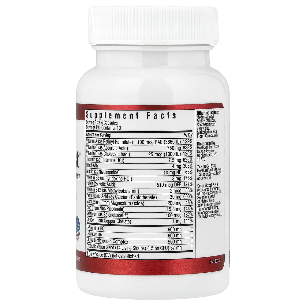 HealFast, Pre-Surgery Nutrition, предоперационное питание, 40 капсул на растительной основе