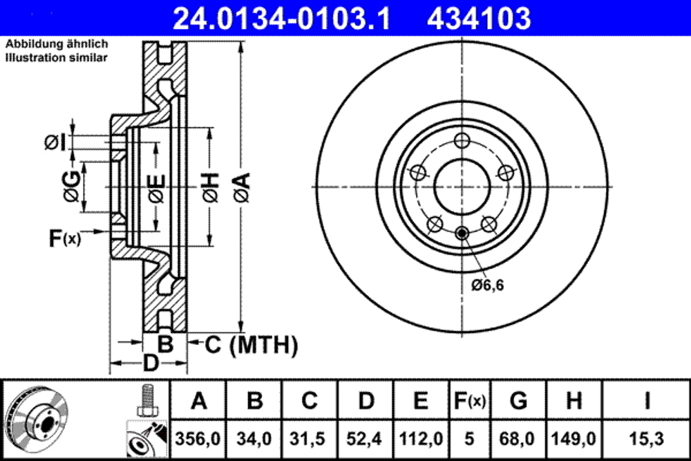 ATE - 24013401031-ATE - Brake Disc