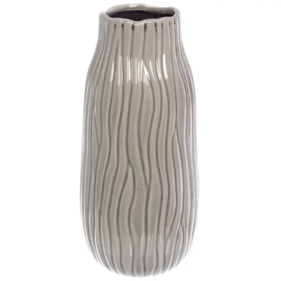 Ваза керамическая «Валенсия» 13*30см оливковая