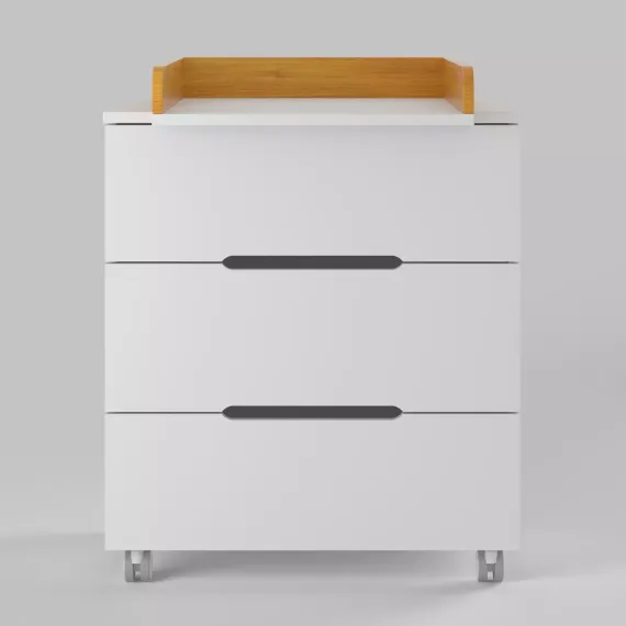 Комод Anniken Ecco Белый/бук