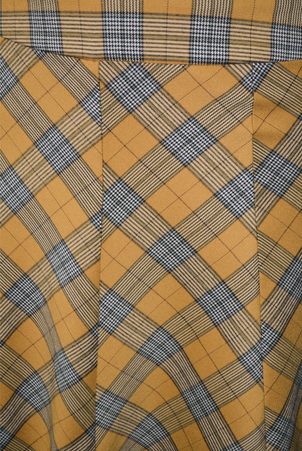 Расклешенная юбка 159б-50, Оранж.клетка #406ОрК01159б-50