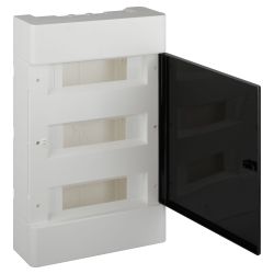 Корпус пластиковый навесной ЭРА TREND ЩРН-П-36 IP41 прозрачная крышка белый | Корпуса пластиковые