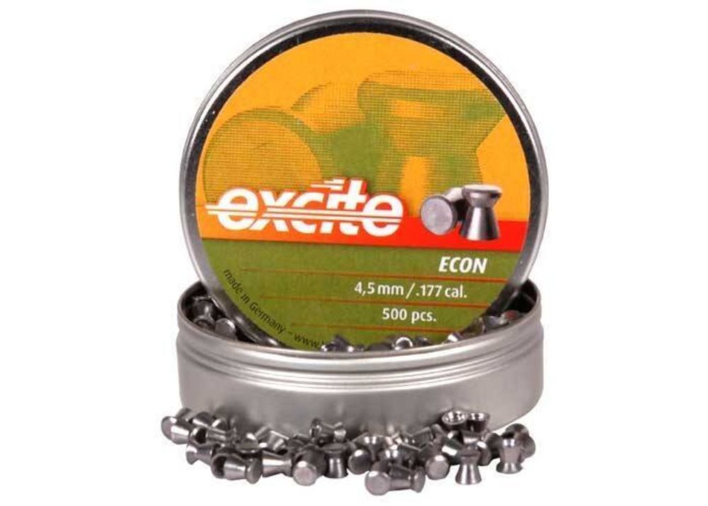 Пули пневматические H&amp;N Excite Econ II кал. 4,5мм (0,48 гр.) (500 шт.)