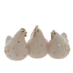 GAEM Фигурка декоративная "Петух с курицами", L19 W10 H10 см