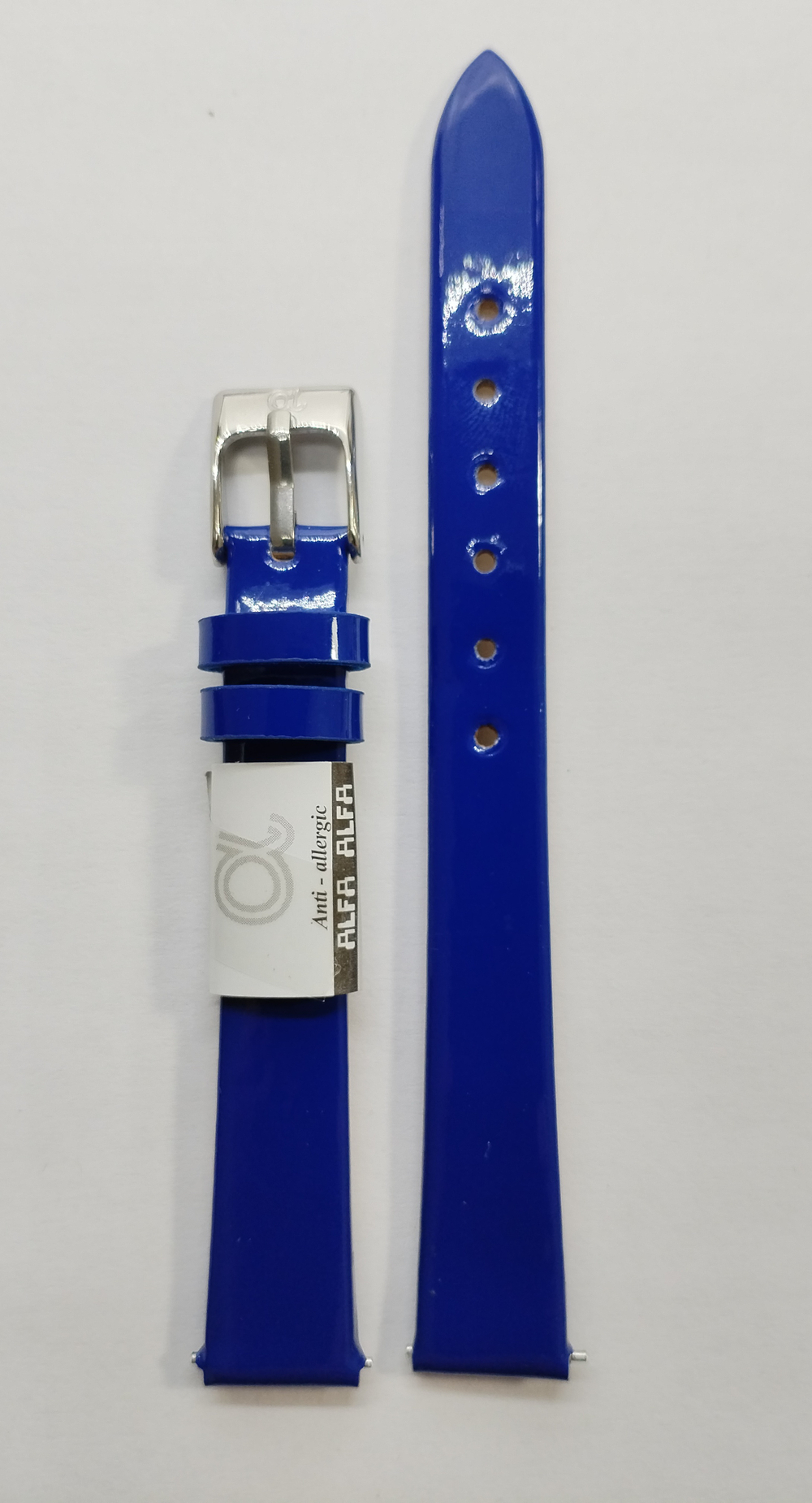 12 мм. Ремень кожаный. Гладкий лаковый.