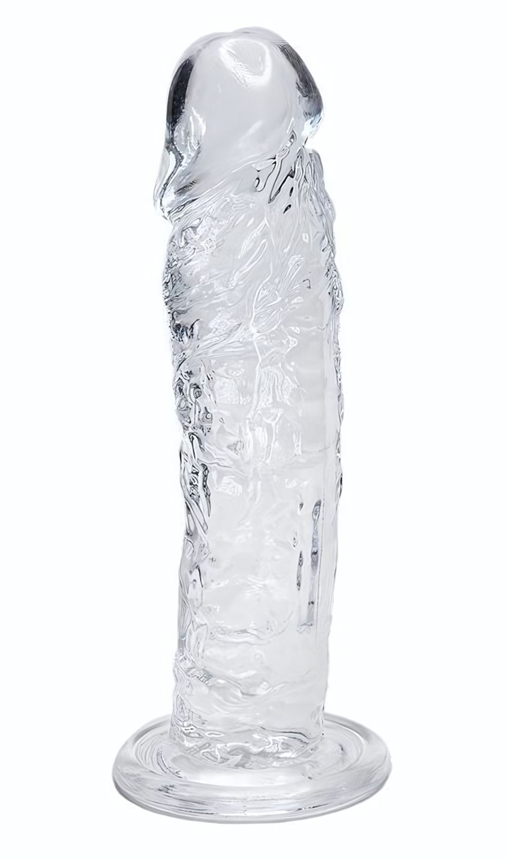 Прозрачный фаллоимитатор на присоске Empire Jelly Dildo - 19,3 см. (Цвет: прозрачный)