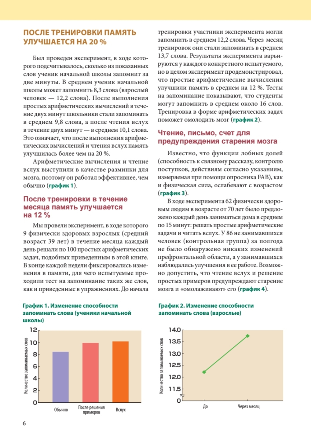 Память. Упражнения и задания по японской системе развития мозга