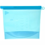 Контейнер силиконовый для приготовления и хранения продуктов с застежкой 1500мл