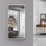 ЗЕРКАЛО 1000*500 с шлиф. кромкой и УФ-печатью, белый