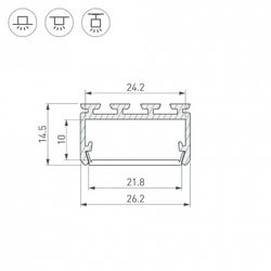 Профиль универсальный Arlight PLS-LOCK 027737