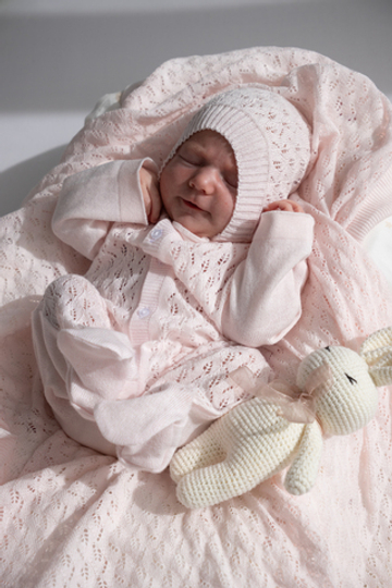 Комплект на выписку "Сакура" со слипом, Розовый