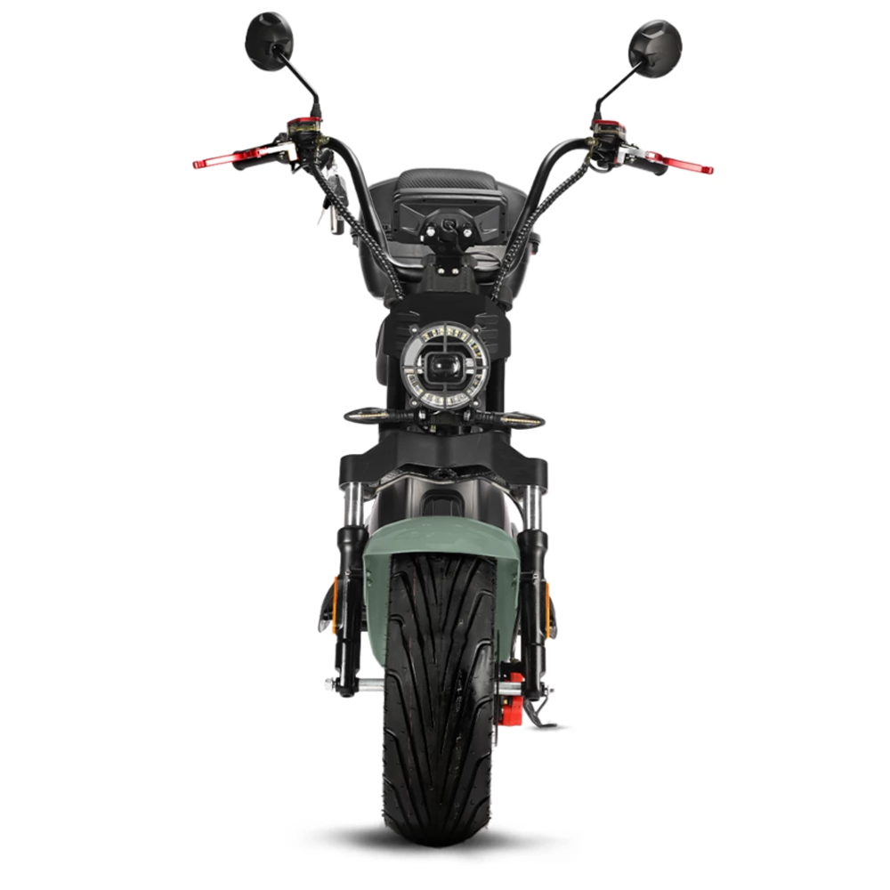 Электроскутер CityCoco WHITE SIBERIA BLACK SEA (GREEN) 5000W