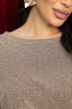 Блуза праздничная Гостья из будущего (бежево-золотистая) Б14514-19М LT Collection